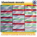 12''x12'' silver adhesive aluminum mosaic for indoor decoration, kitchen new design mosaic tiles